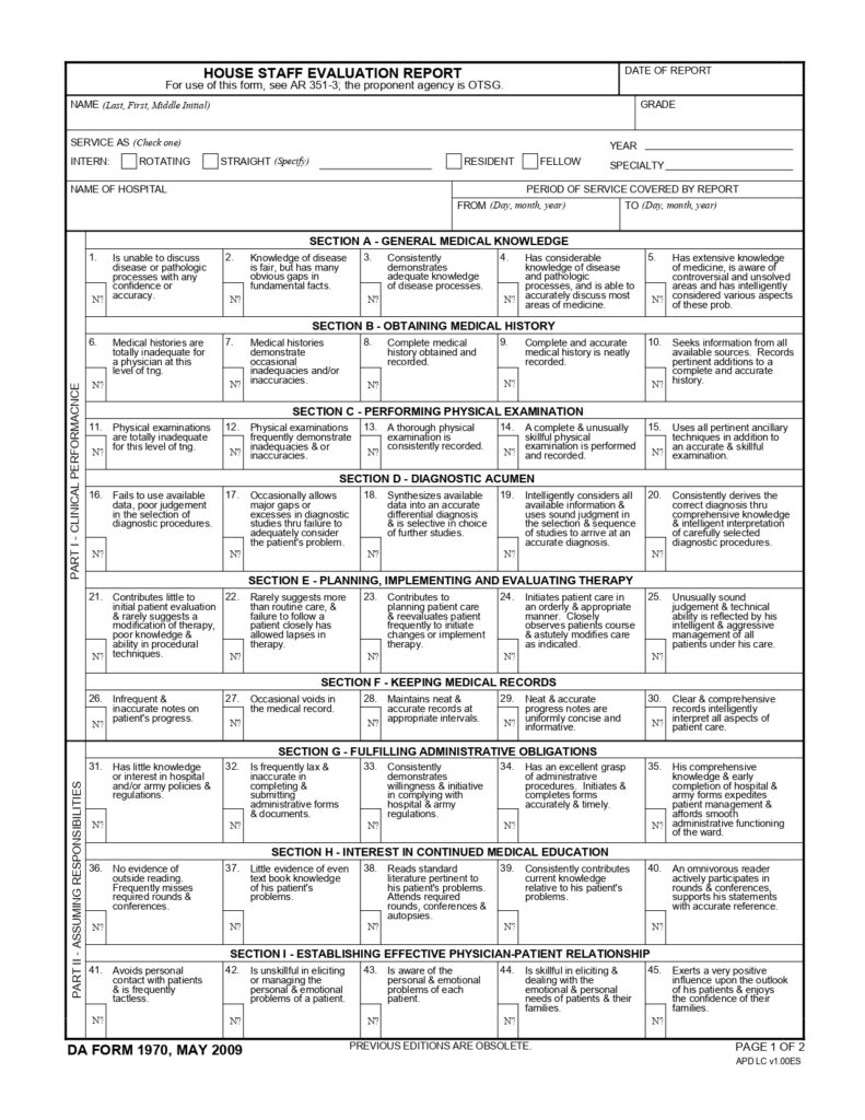 DA FORM 1970 - House Staff Evaluation Report_page-0001