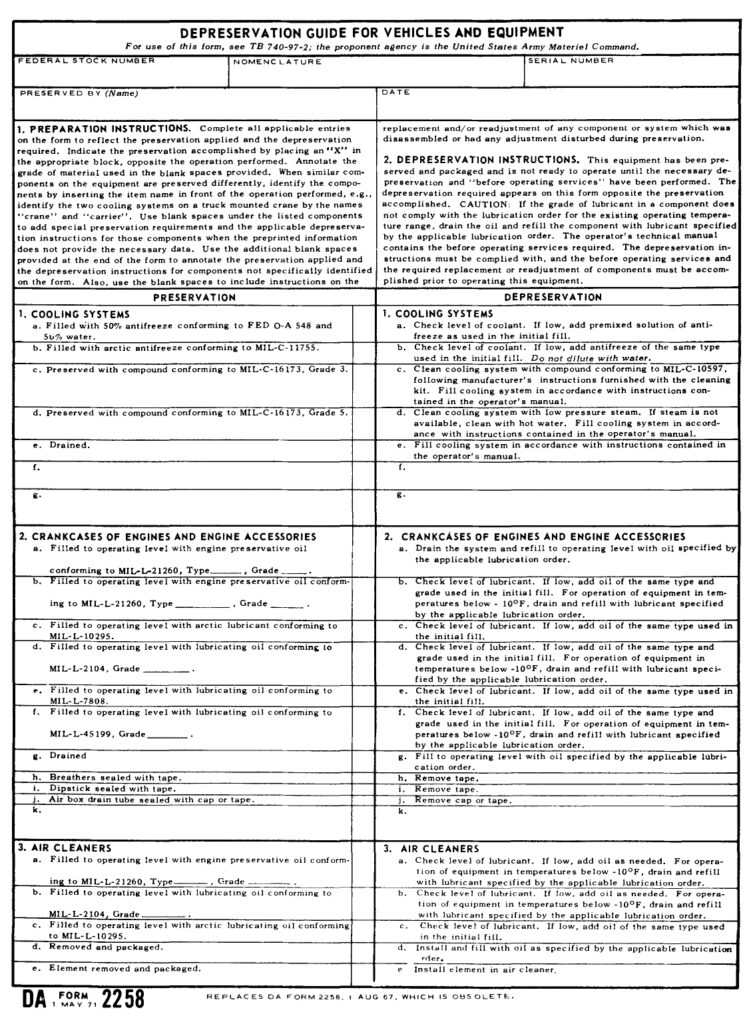 DA FORM 2258 - Depreservation Guide For Vehicles and Equipment_page-0001