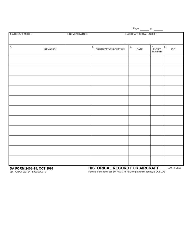 DA FORM 2408-15 - Historical Record For Aircraft_page-0001