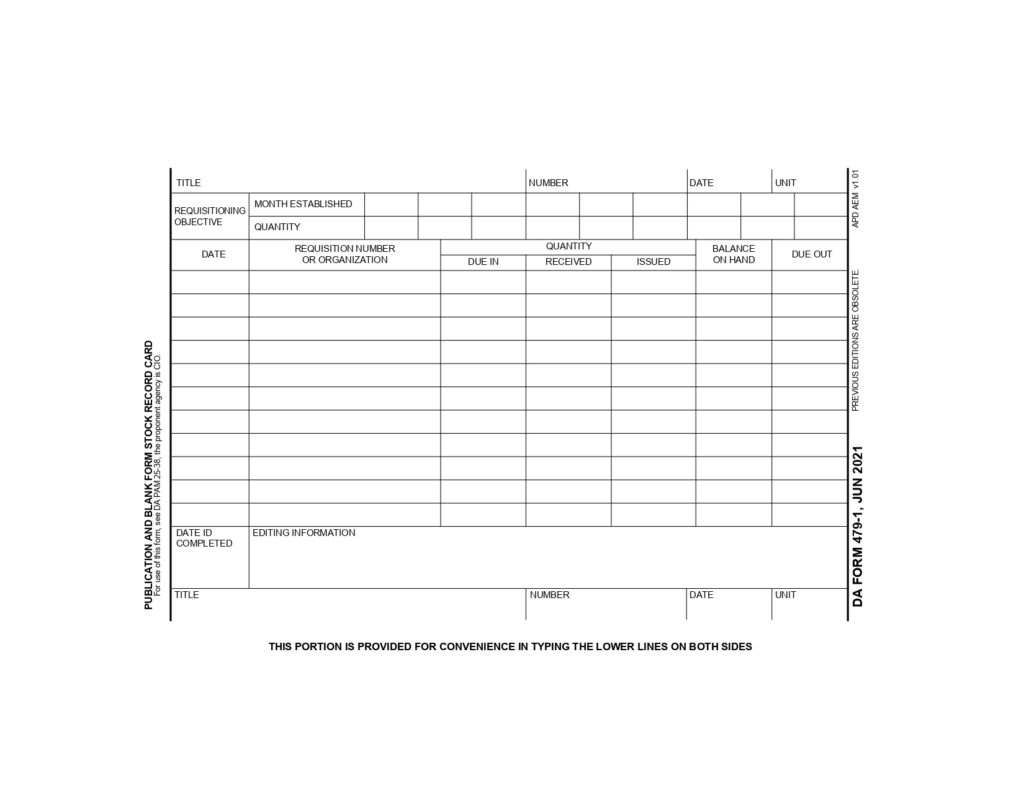 DA FORM 479-1 - Publication And Blank Form Stock Record Card (Visible File)_page-0001