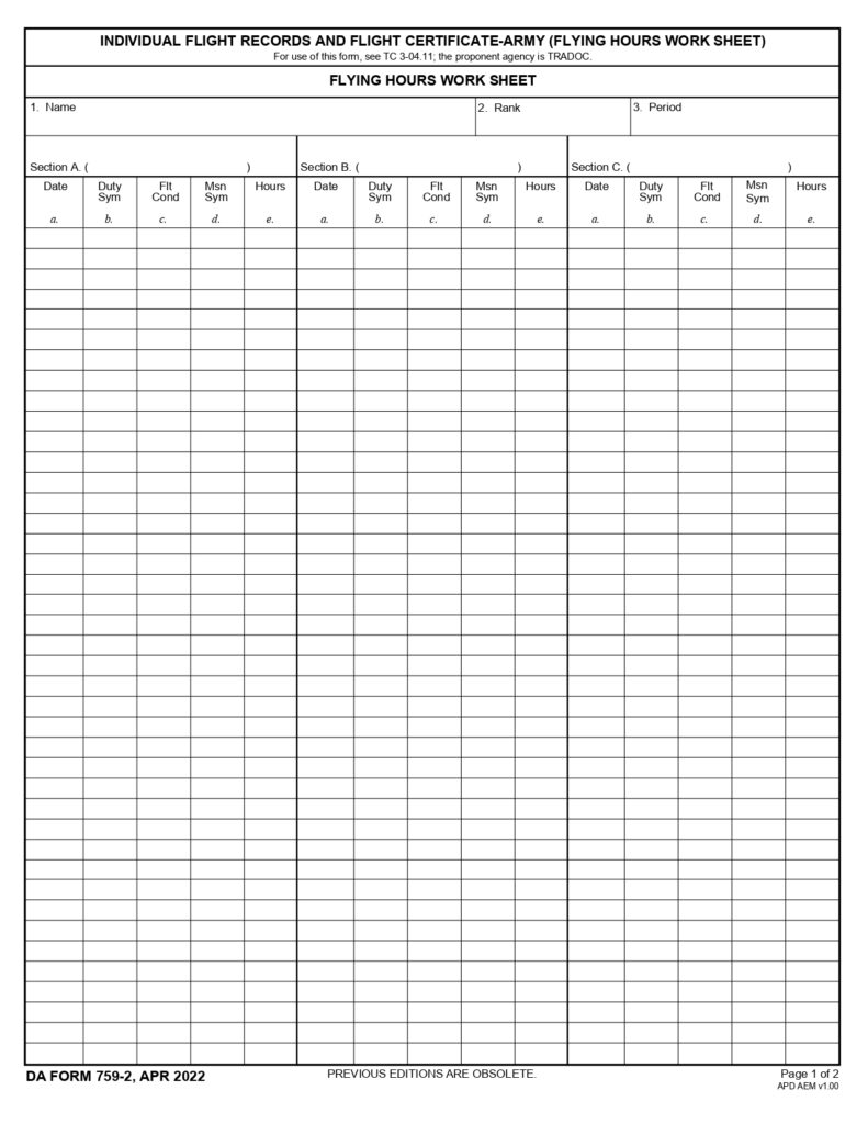 DA FORM 759-2 - Individual Flight Records And Flight Certificate-Army (Flying Hours Work Sheet)_page-0001