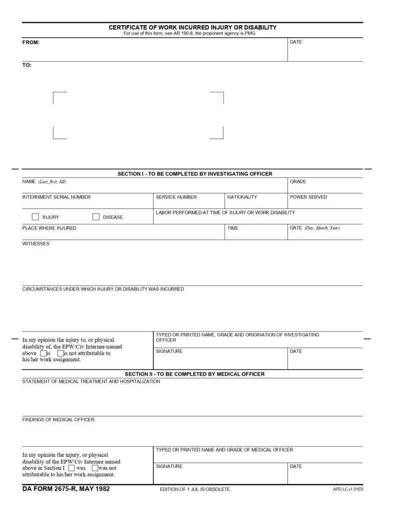 DA FORM 2675-R - Certification Of Work Incurred Injury Or Disability (LRA)_page-0001