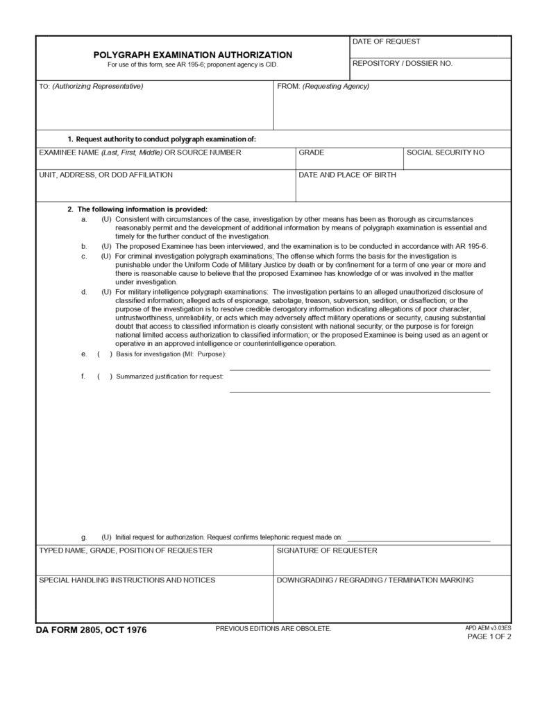 DA FORM 2805 - Polygraph Examination Authorization_page-0001