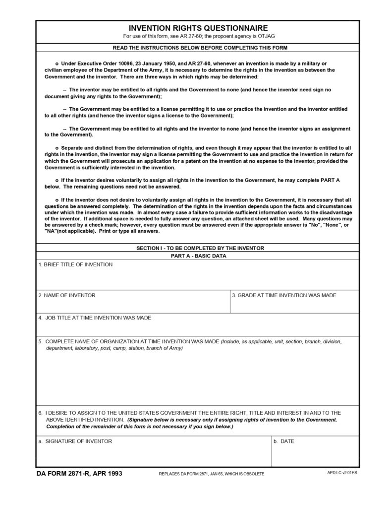 DA FORM 2871-R - Invention Rights Questionnaire (LRA)_page-0001