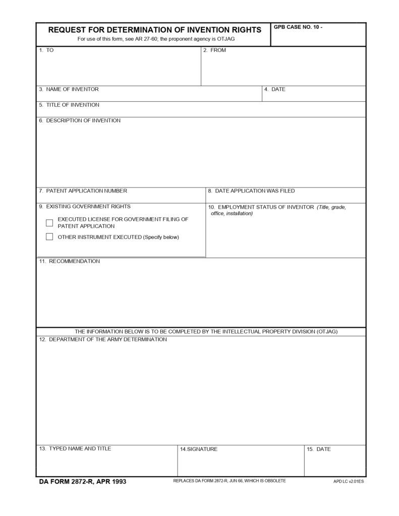 DA FORM 2872-R - Request For Determination Of Invention Rights (LRA)_page-0001