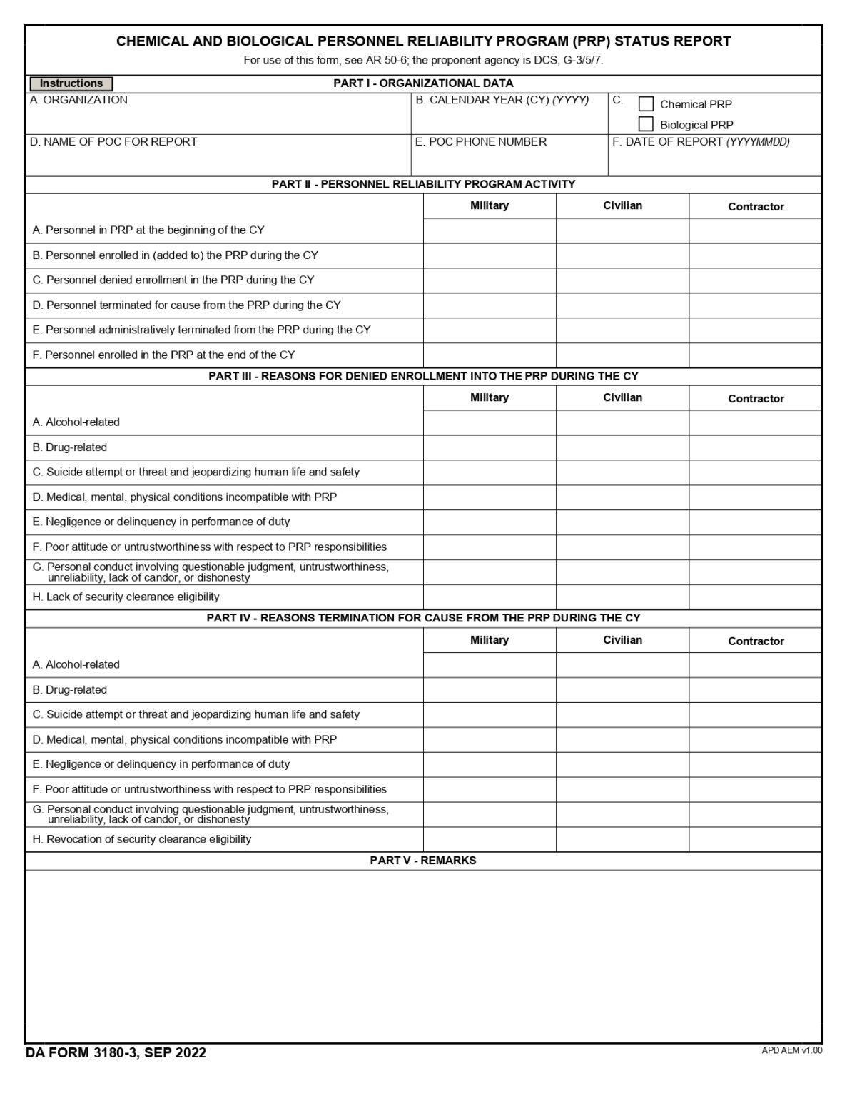 DA FORM 3180-3 Fillable - Army Pubs 3180-3 PDF | DA Forms 2024