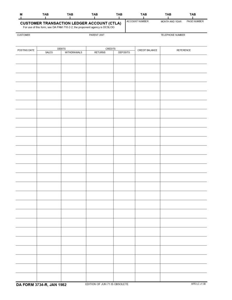 DA FORM 3734-R - Customer Transaction Ledger Account (CTLA) (LRA)_page-0001