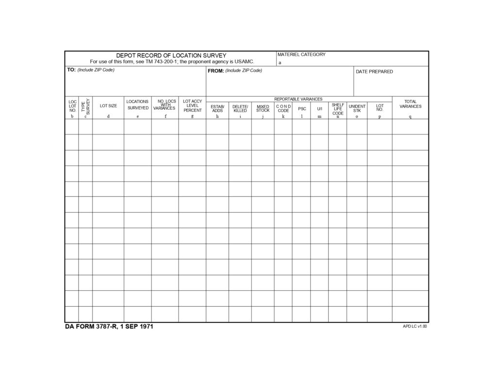 DA FORM 3787-R - Depot Report Of Location Survey (LRA)_page-0001