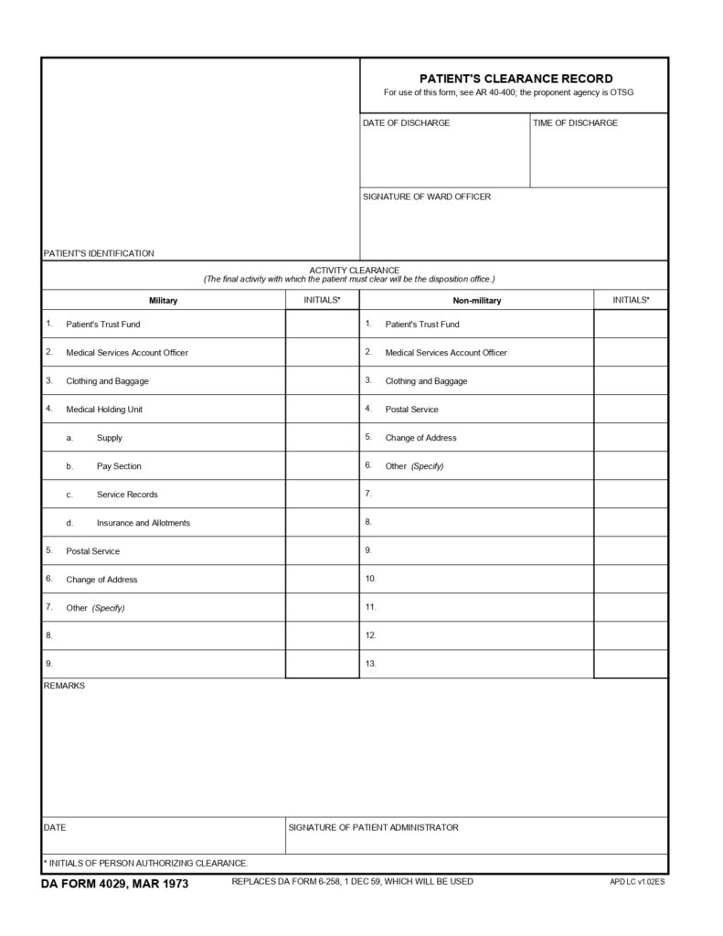 DA FORM 4029 - PatientS Clearance Record_page-0001