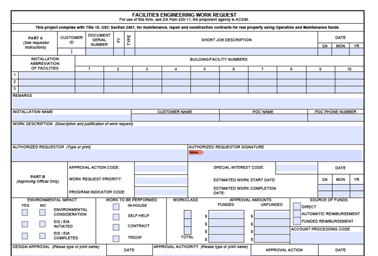 DA FORM 4283 Fillable - Army Pubs 4283 PDF | DA Forms 2024