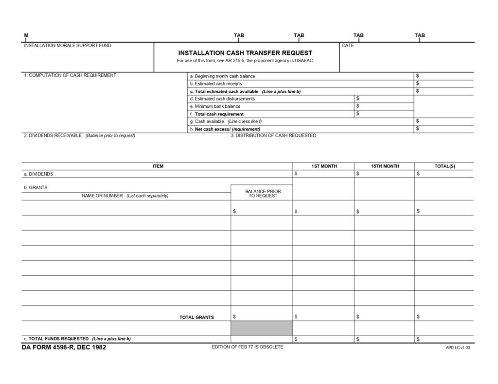 DA FORM 4598-R - Installation Cash Transfer Request (LRA)_page-0001