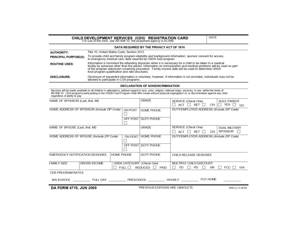 DA FORM 4719 - Child Development Services (CDA) Registration Card_page-0001