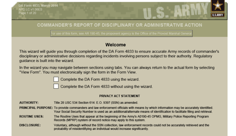 DA FORM 4833 Fillable - Army Pubs 4833 PDF | DA Forms 2024