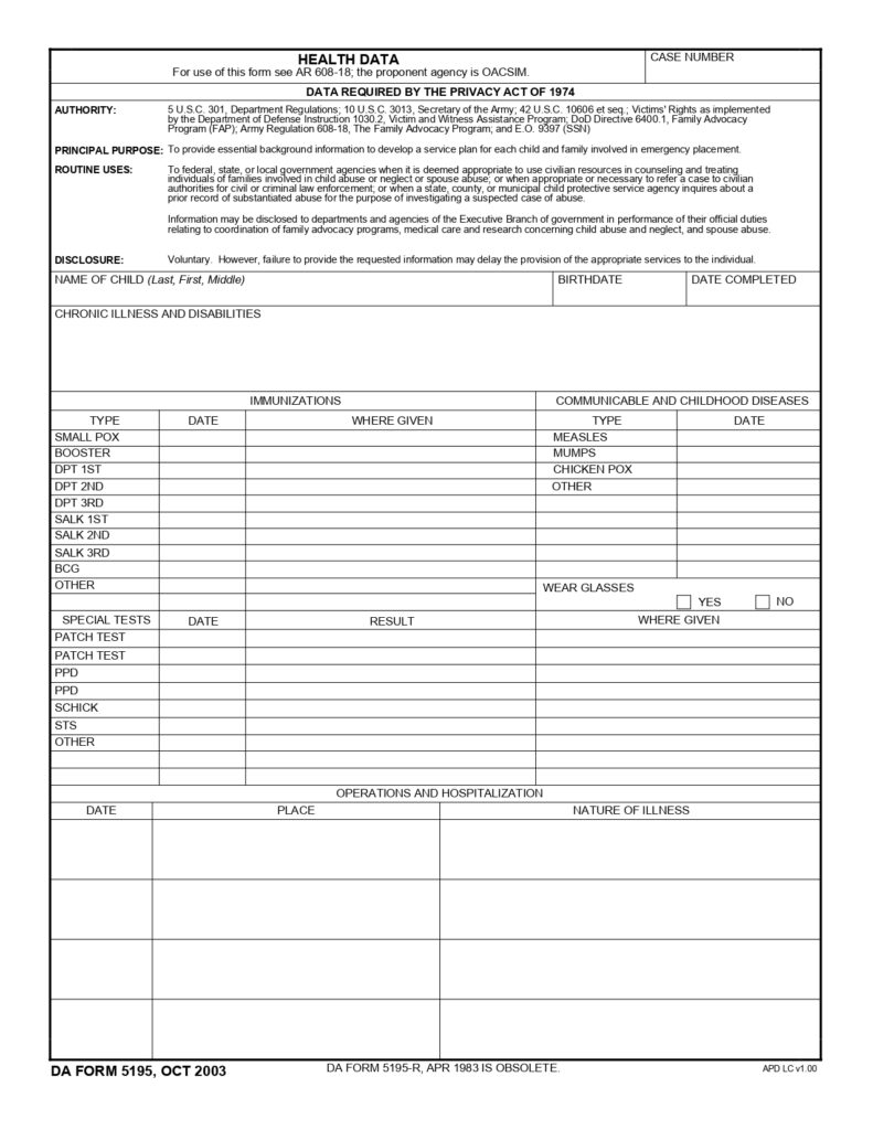 DA FORM 5195 - Health Data_page-0001