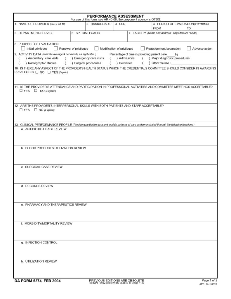 DA FORM 5374 - Performance Assessment_page-0001