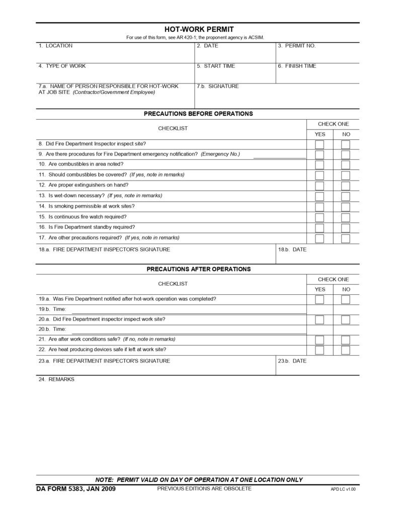 DA FORM 5383 - Hot-Work Permit_page-0001