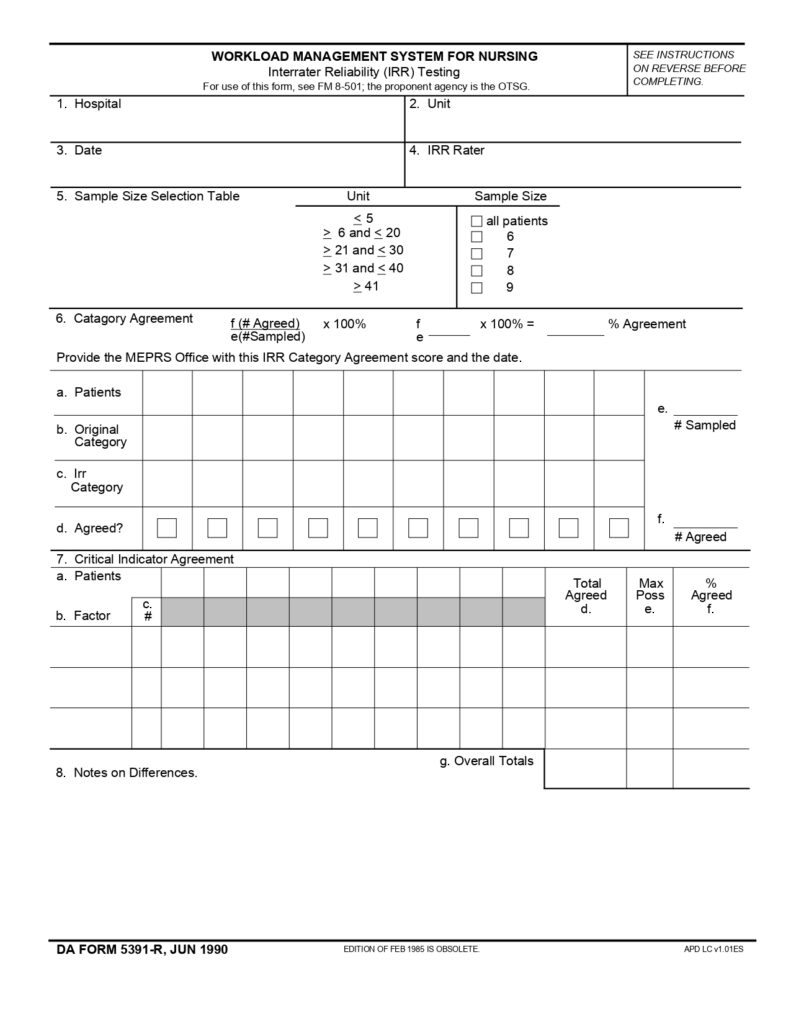 DA FORM 5391-R - Workload Management System For Nursing Interrater Reliability Testing (LRA)_page-0001