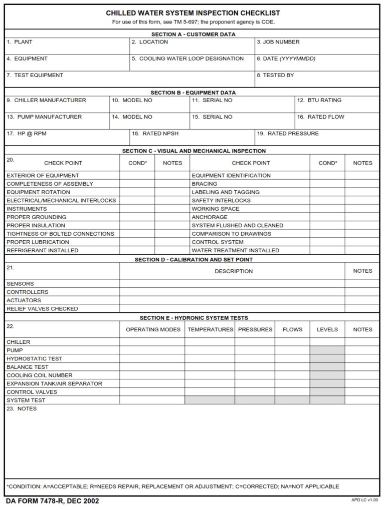 DA FORM 7478-R Fillable - Army Pubs 7478-R PDF | DA Forms 2024