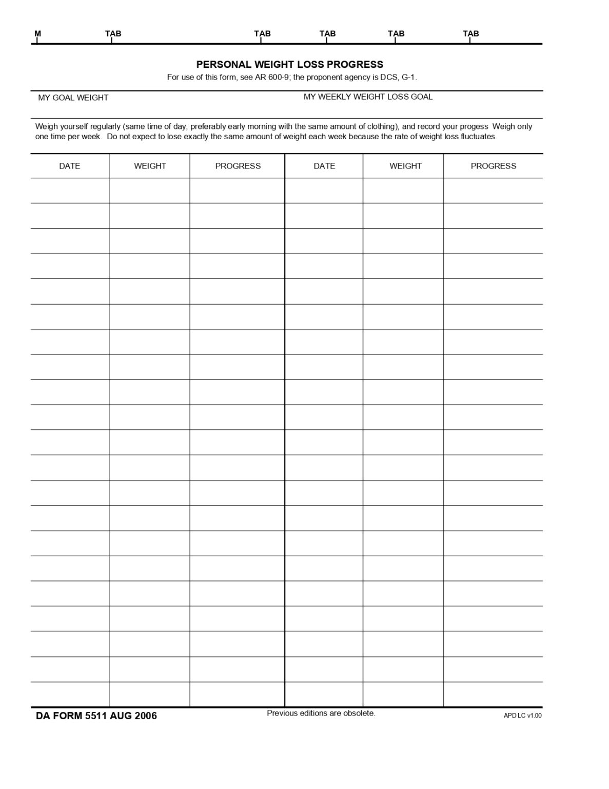 DA FORM 5511 Fillable - Army Pubs 5511 PDF | DA Forms 2024