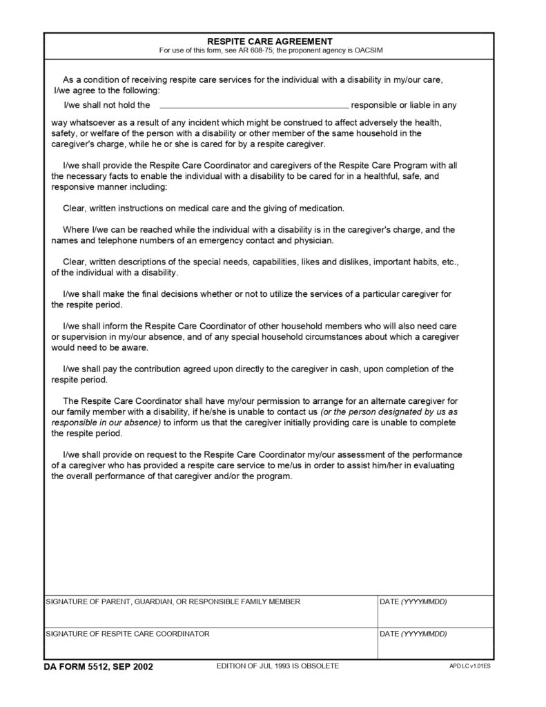 DA FORM 5512 - Respite Care Agreement_page-0001