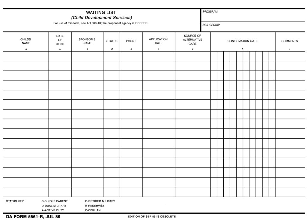 DA FORM 5561-R - Waiting List (LRA)_page-0001