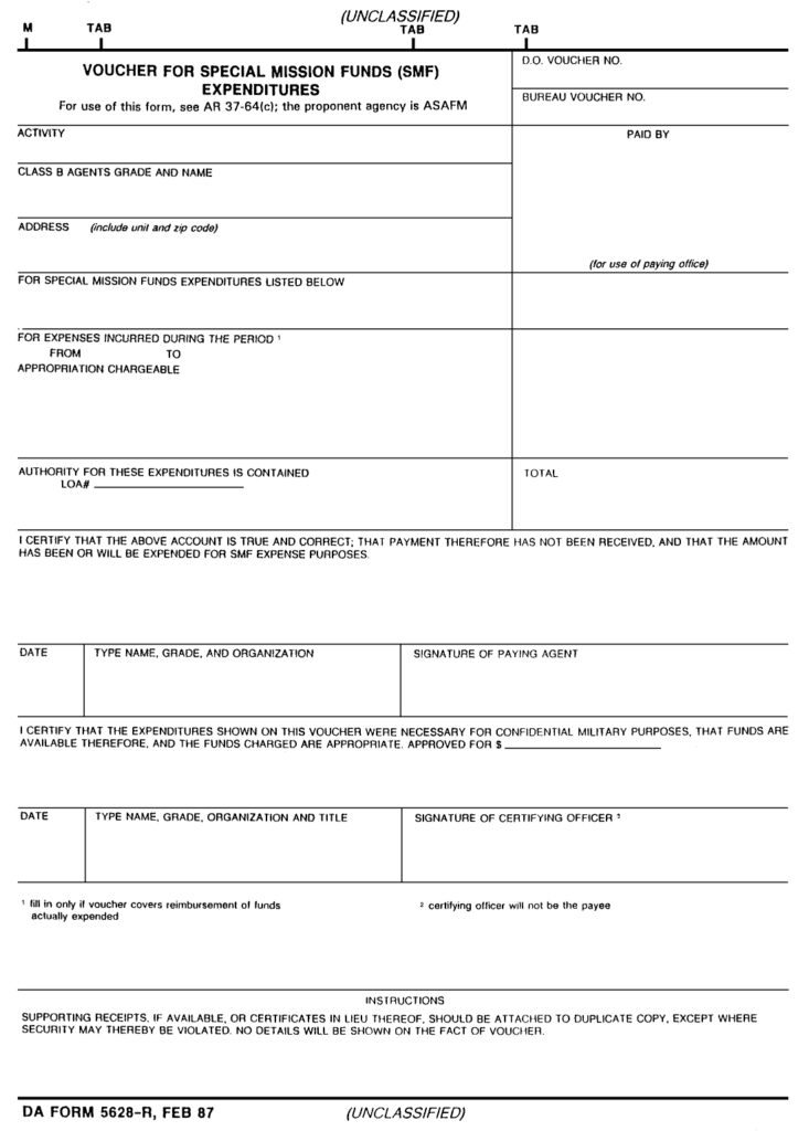 DA FORM 5628-R - Voucher For Special Mission Funds (SMF) Expenditures (LRA)_page-0001