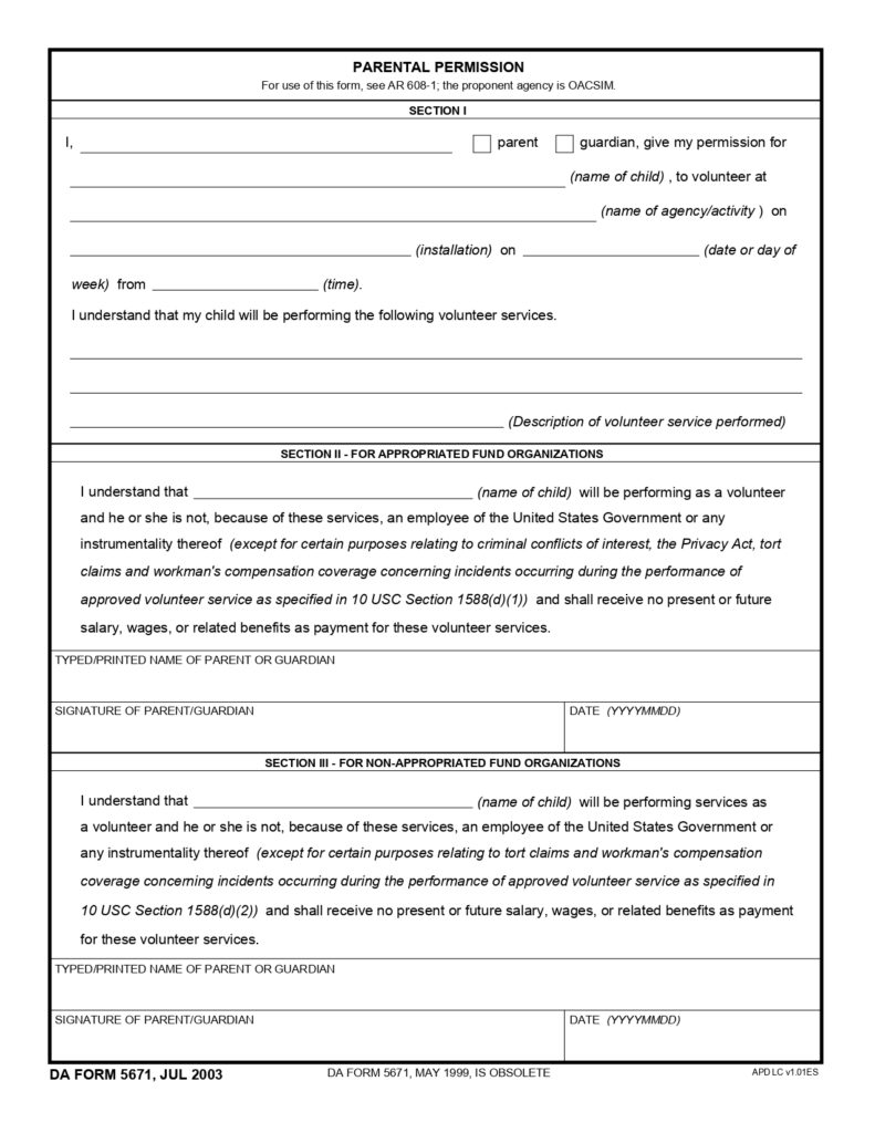 DA FORM 5671 - Parental Permission_page-0001