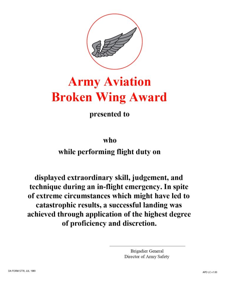 DA FORM 5778 - Army Aviation Broken Wing Award_page-0001