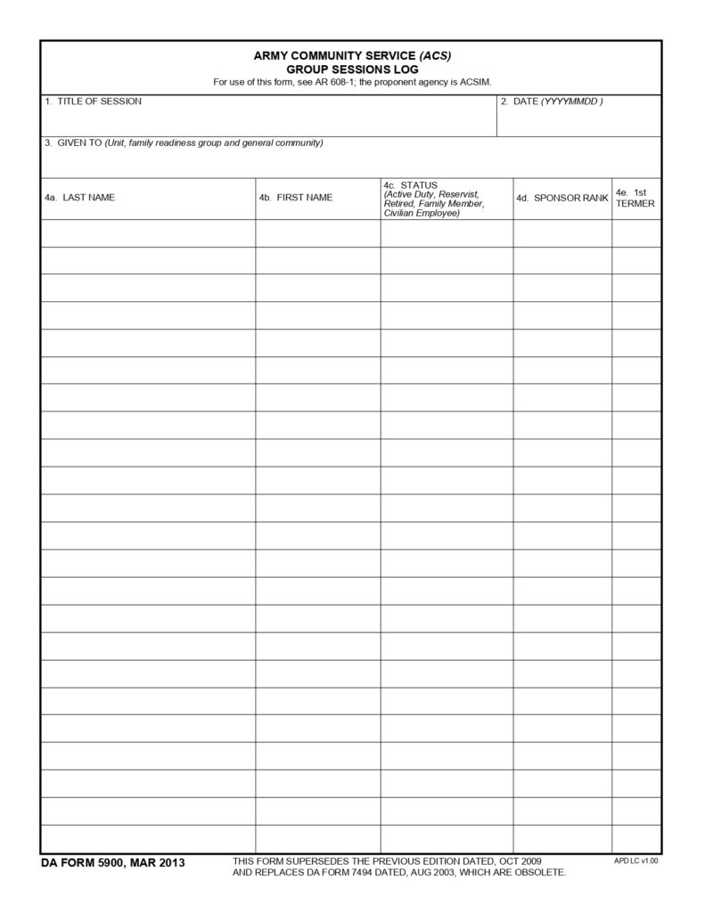 DA FORM 5900 - Army Community Service (ACS) Group Sessions Log_page-0001